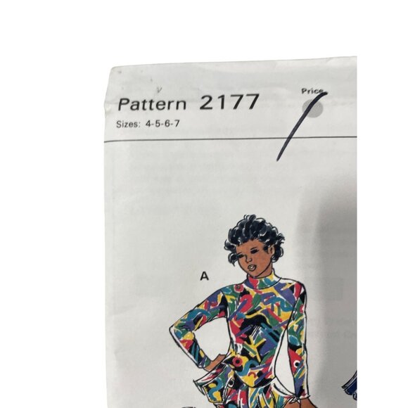 Kwik Sew 2177 Sewing Pattern Sizes 4-5-6-7 Girls Leotard Two Way Stretch NEW - Picture 2 of 7